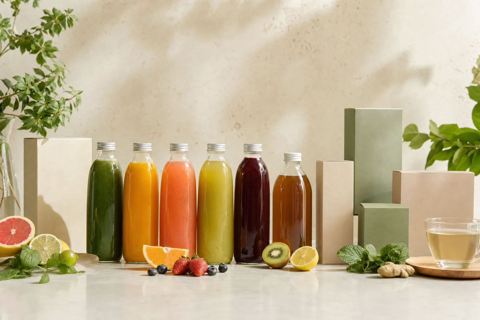 Drinks, certified organic products at Naturespan