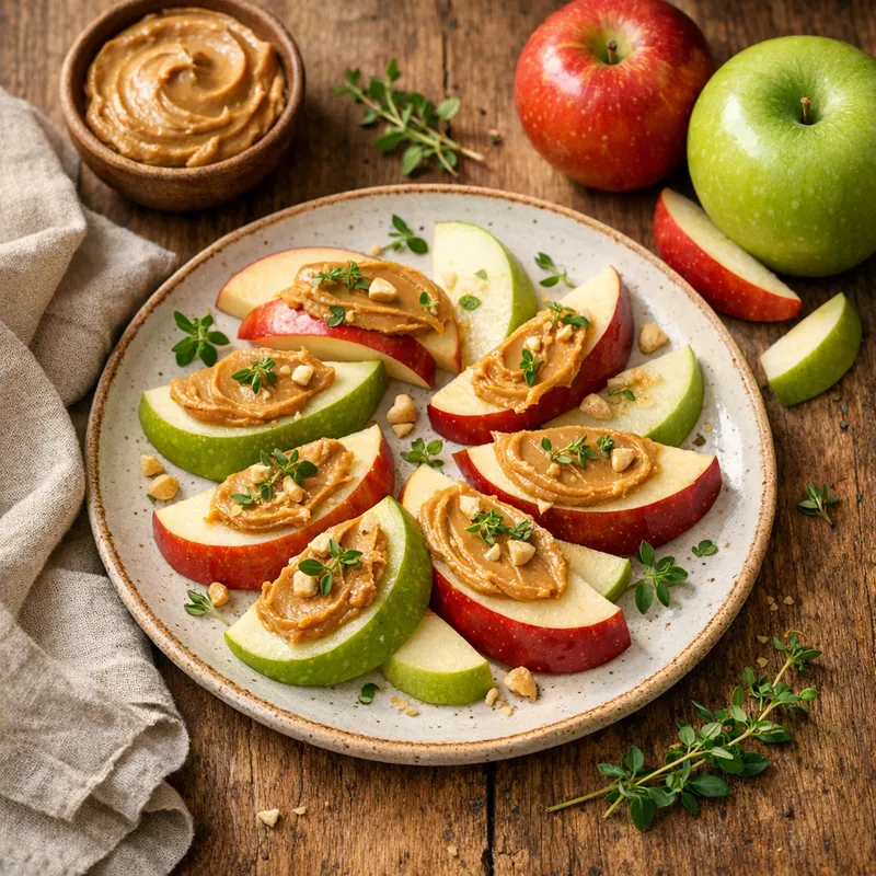 Apple Slices with Peanut Butter