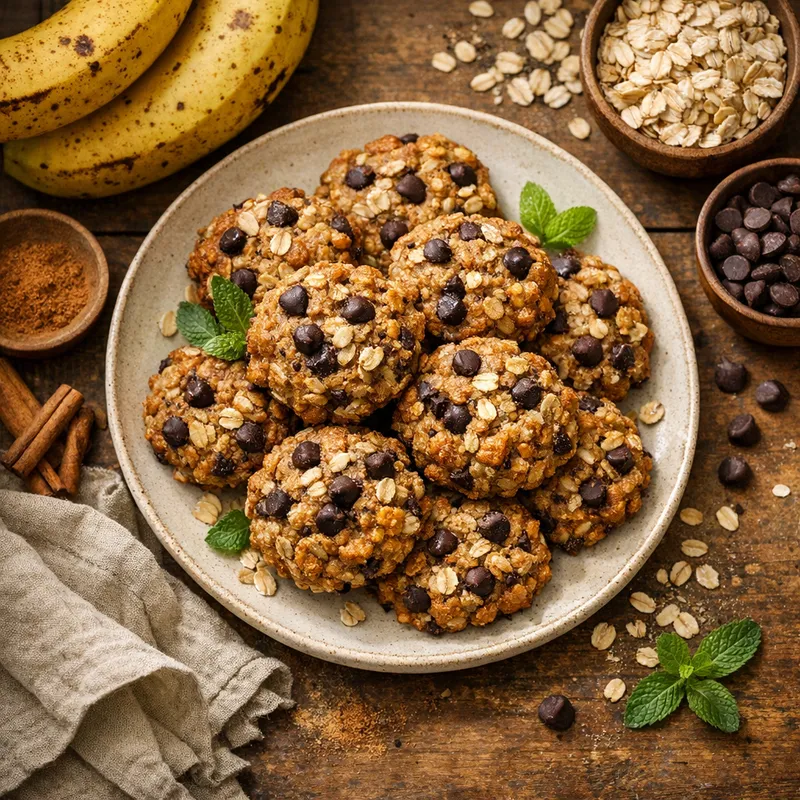 Banana Oat Cookies