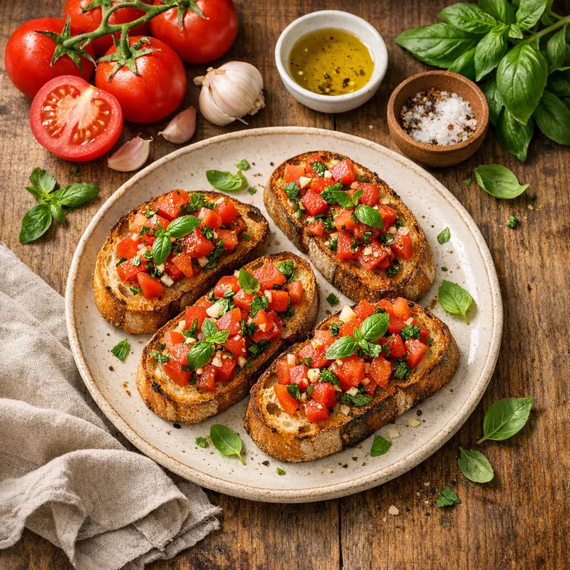 Tomato & Basil Bruschetta