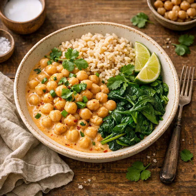 Coconut Chickpea Bowl