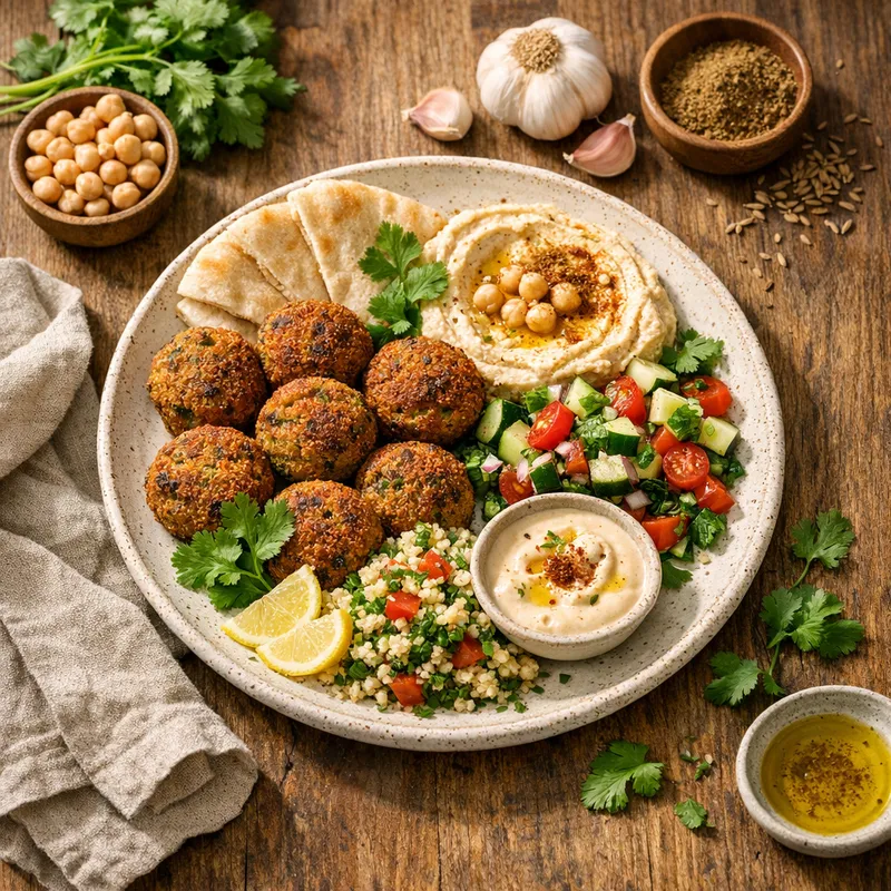 Baked Falafel Plate