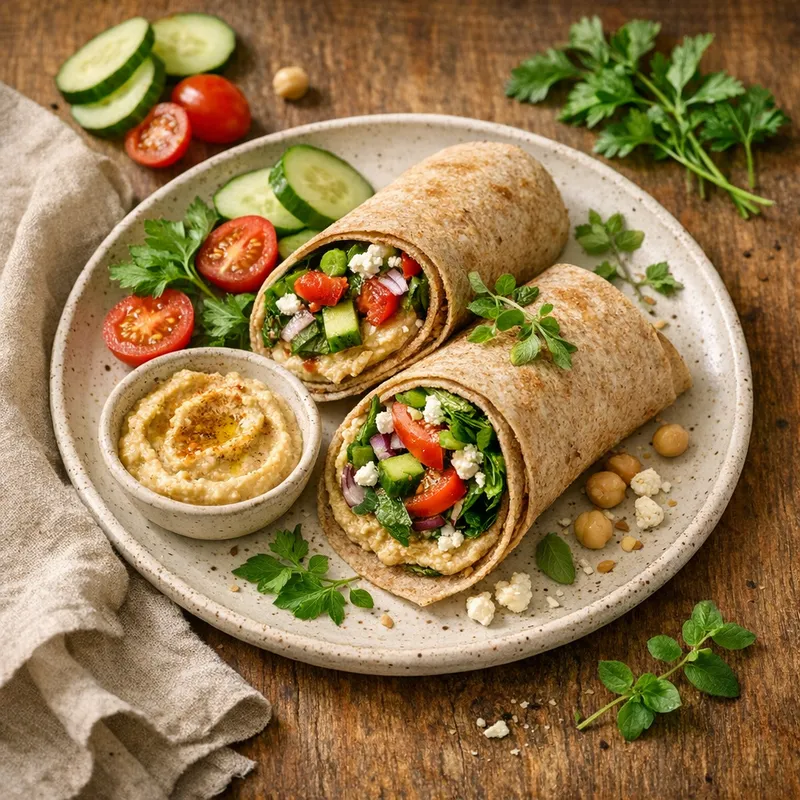 Mediterranean Veggie Wrap