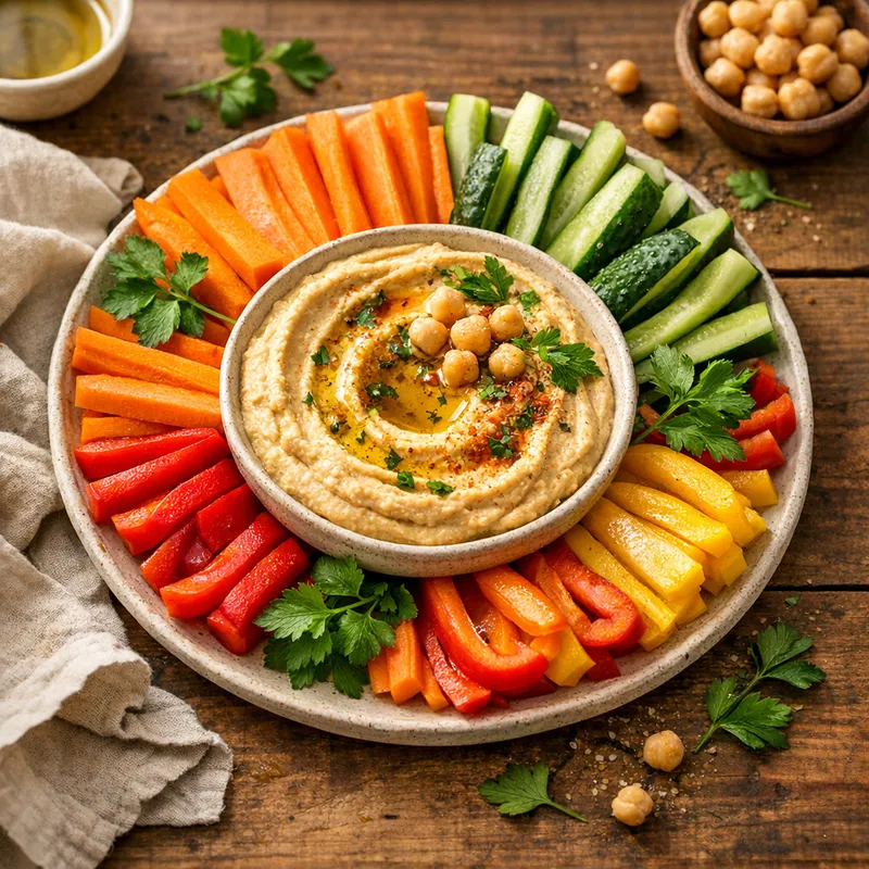 Hummus with Veggie Sticks