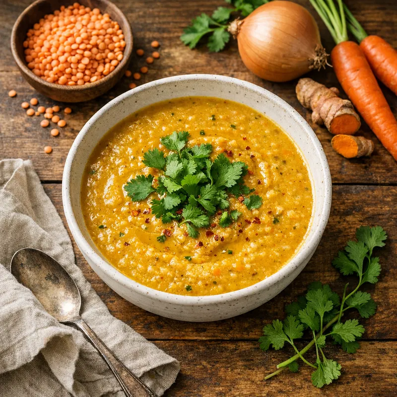 Red Lentil & Turmeric Soup