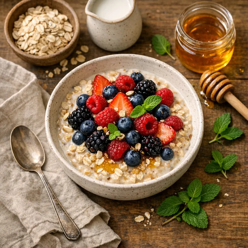 Overnight Oats with Berries