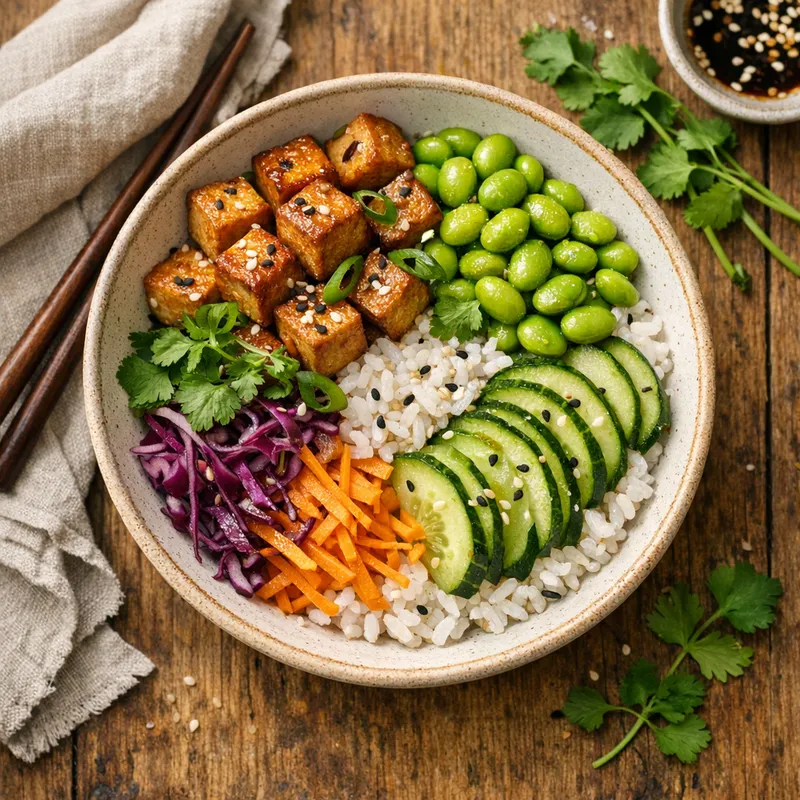 Organic Tofu Poke Bowl