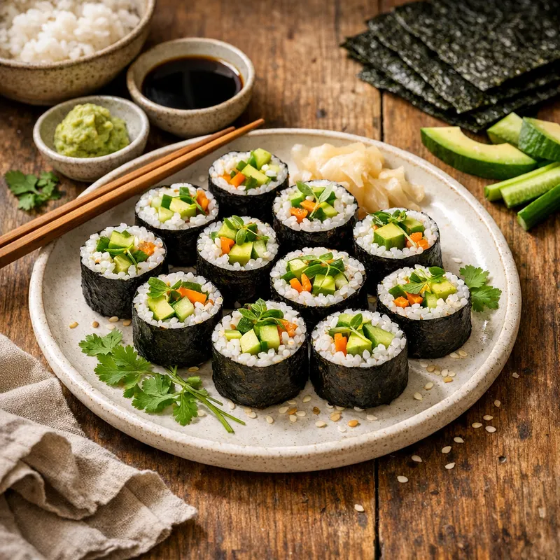 Vegetable Maki Rolls