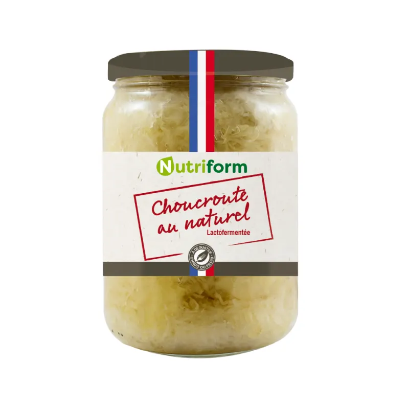 Sauerkraut Au Naturel 710g, NUTRIFORM/LEGUMES LACTOFERMENTES