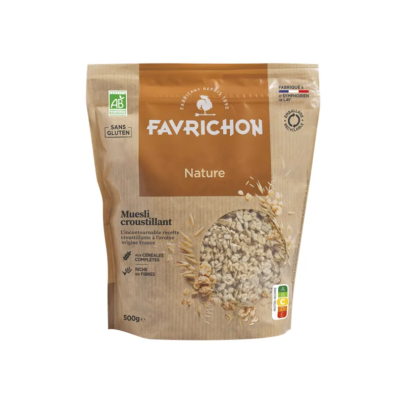 Natural Crunchy Muesli, Gluten Free, 500g, FAVRICHON