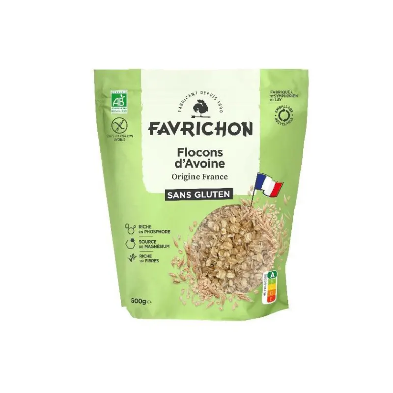 Gluten Free Oat Flakes 500g, FAVRICHON