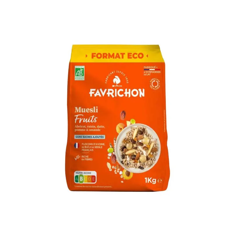 Traditional Fruit Muesli 1kg, FAVRICHON