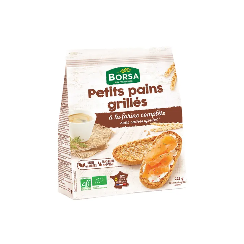 Grilled Wholemeal Rolls 225g, BORSA