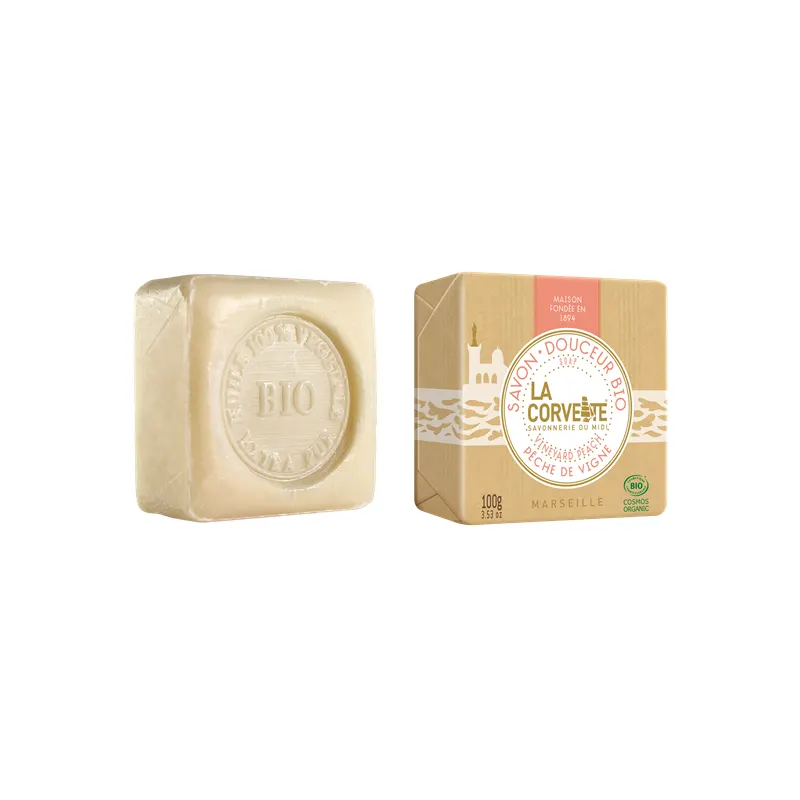 Gentle Vineyard Peach Soap 100g, LA CORVETTE