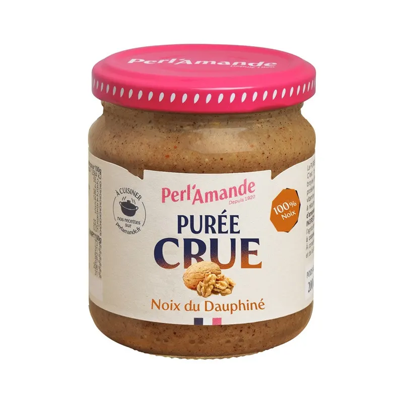 Organic Raw Dauphiné Walnut Paste 200g, PERL'AMANDE