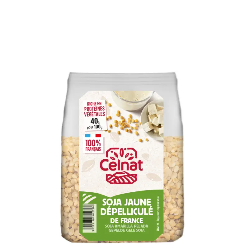 Hulled Yellow Soybeans From France 500g, CELNAT