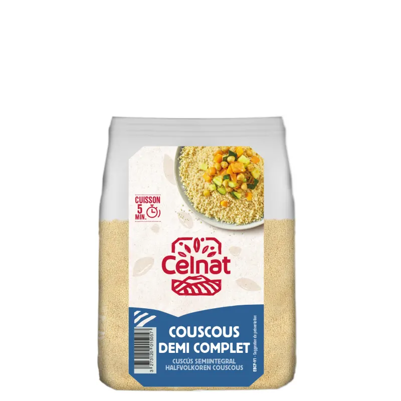 Semi-Wholewheat Couscous From France 500g, CELNAT