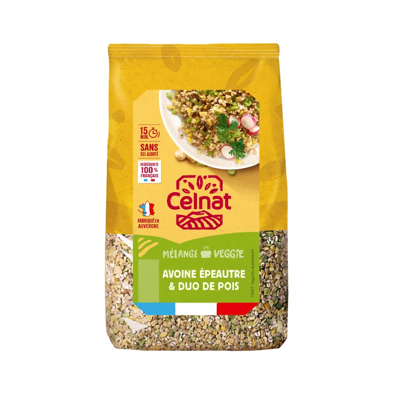 Oats, Spelt And Dual Peas From France 500g, CELNAT
