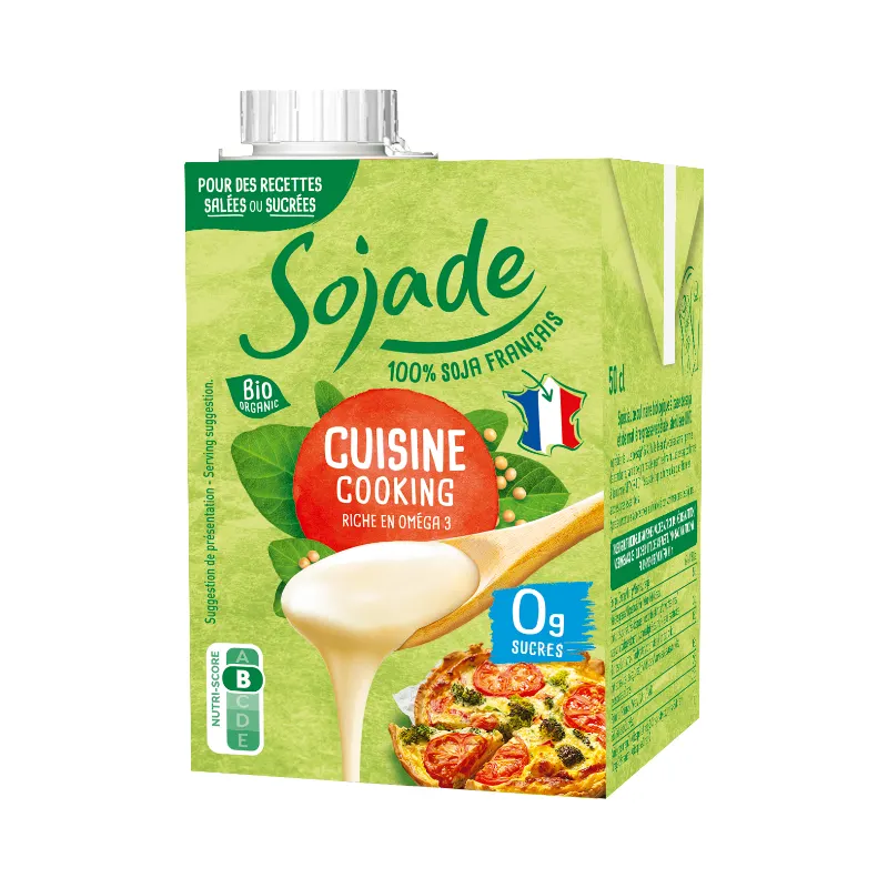Sojade UHT Soy Cooking Cream 50CL, SOJADE