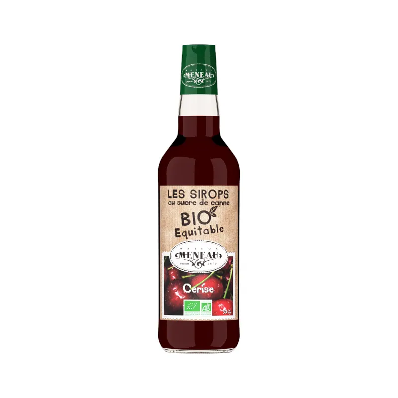 Sugar Cane Cherry Syrup 50cl, MENEAU