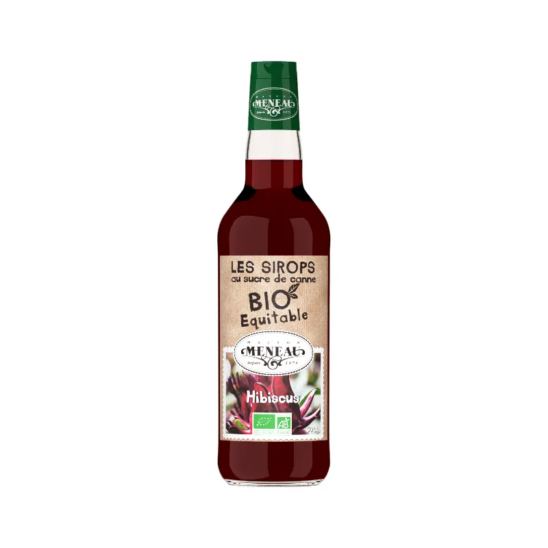 Sugar Cane Hibiscus Syrup 50cl, MENEAU