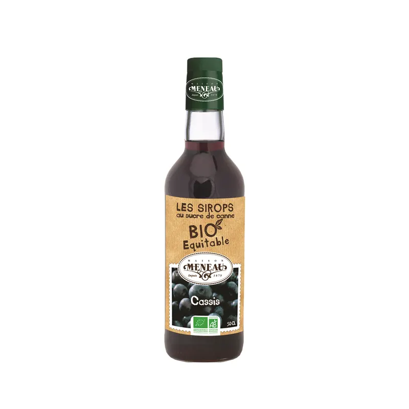Sugar Cane Blackcurrant Syrup 50cl, MENEAU