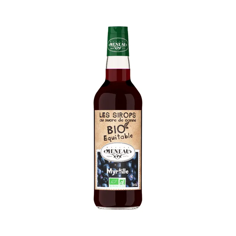 Sugar Cane Blueberry Syrup 50cl, MENEAU