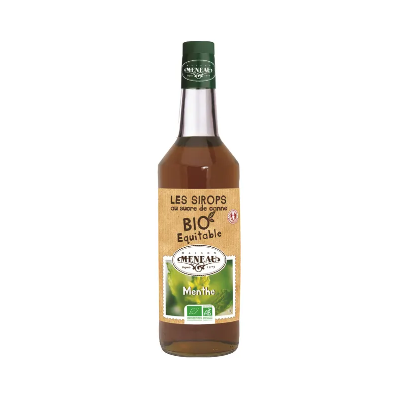 Sugar Cane Spearmint Syrup 1l, MENEAU