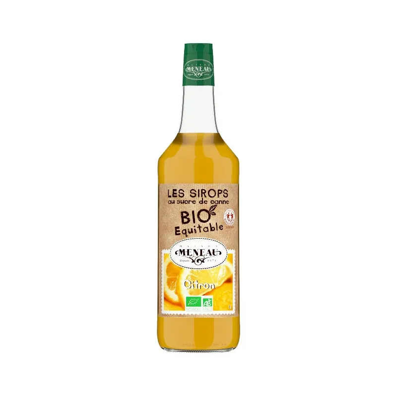 Sugar Cane Lemon Syrup 1l, MENEAU