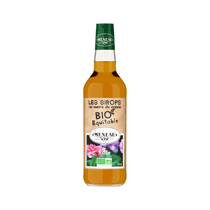 Sugar Cane Rose Syrup 50cl, MENEAU