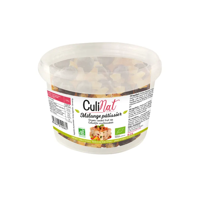 Candied Fruit Pastry Mix 150g (Orange Peel And Lemons, Cherries), CULINAT
