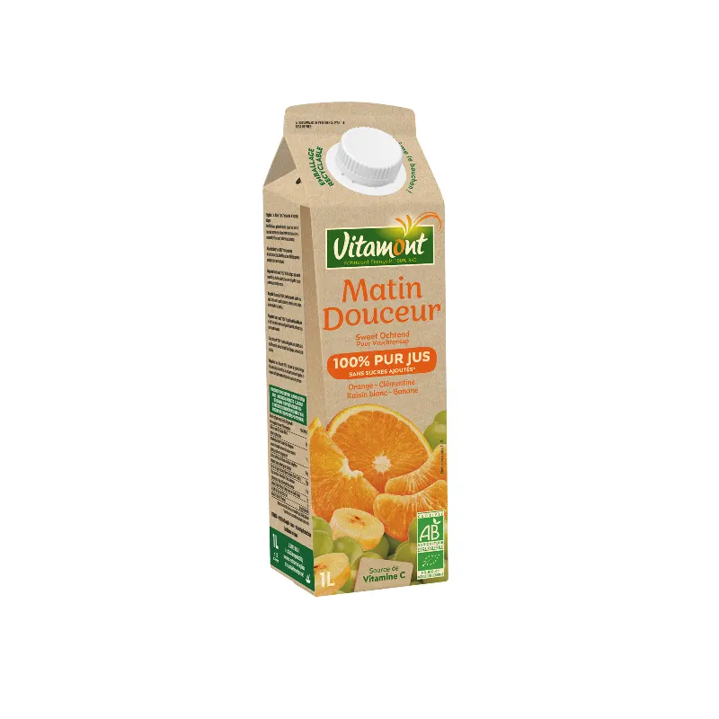 Morning Softness Tetrapak (Orange, Clementine, White Grape, Banana) 1l, VITAMONT