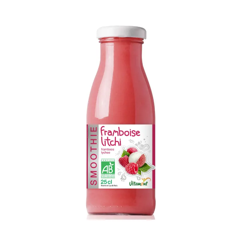 Raspberry Lychee Smoothie 25cl, VITAMONT