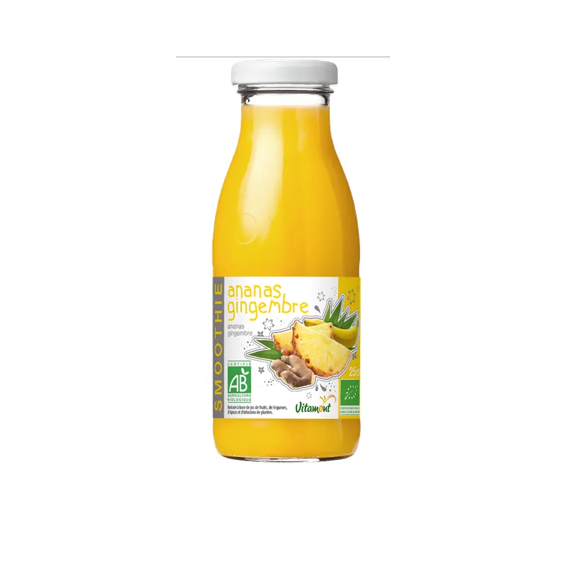 Detox Pineapple Ginger Smoothie 25cl, VITAMONT