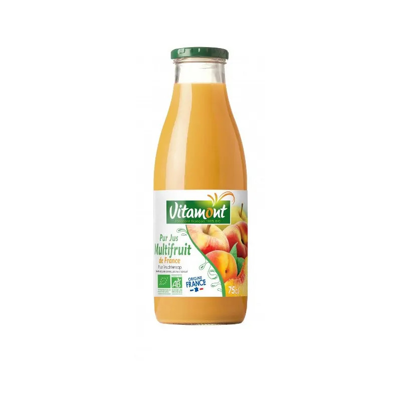 Pure Multi Fruit Juice From France (Apple, Peach, Apricot) 75cl, VITAMONT