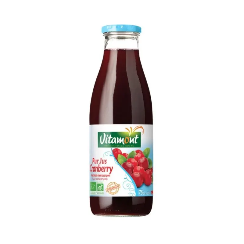 Pure Cranberry Juice 75cl, VITAMONT