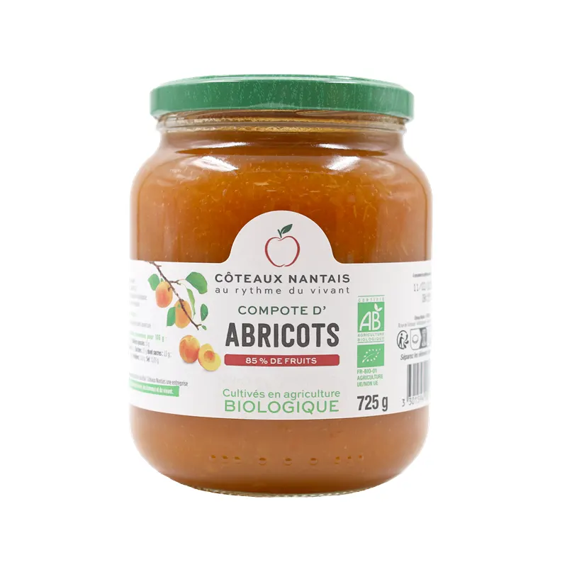 Apricot Puree Fairtrade Sugar 725g, COTEAUX NANTAIS