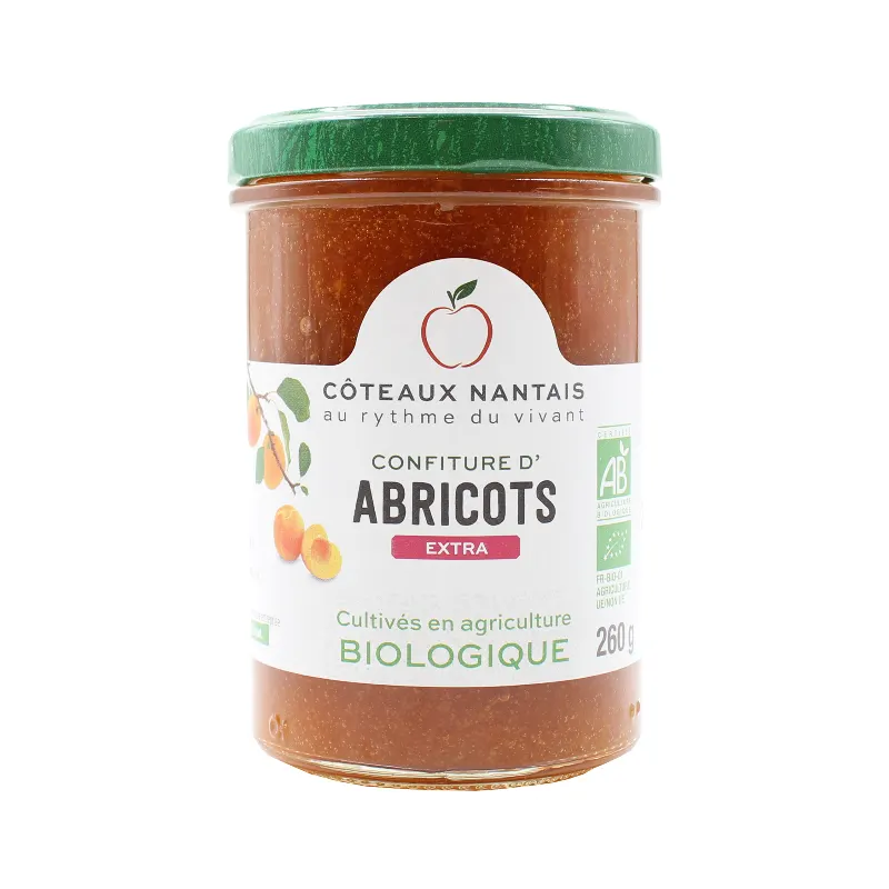 Extra Apricot Jam 260g, COTEAUX NANTAIS