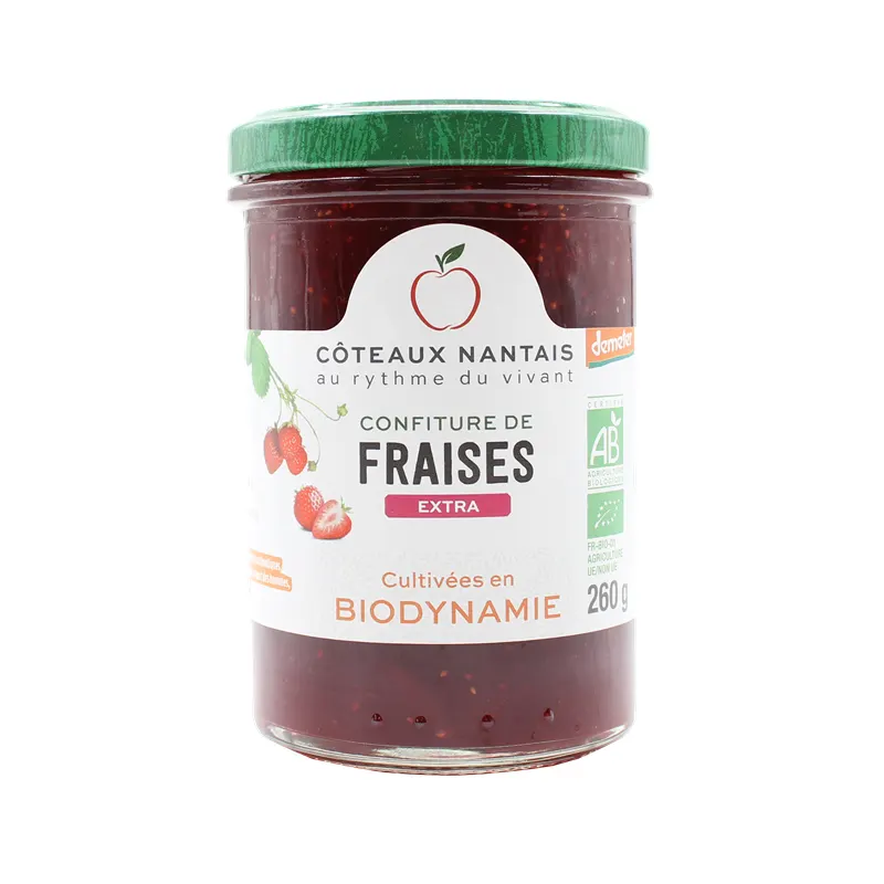 Extra Strawberry Jam 260g, COTEAUX NANTAIS