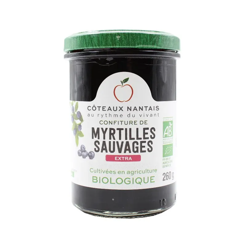 Extra Blueberry Jam 260g, COTEAUX NANTAIS