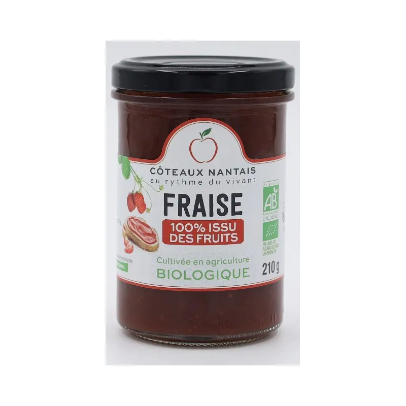 100% Fruit Strawberry 210g, COTEAUX NANTAIS