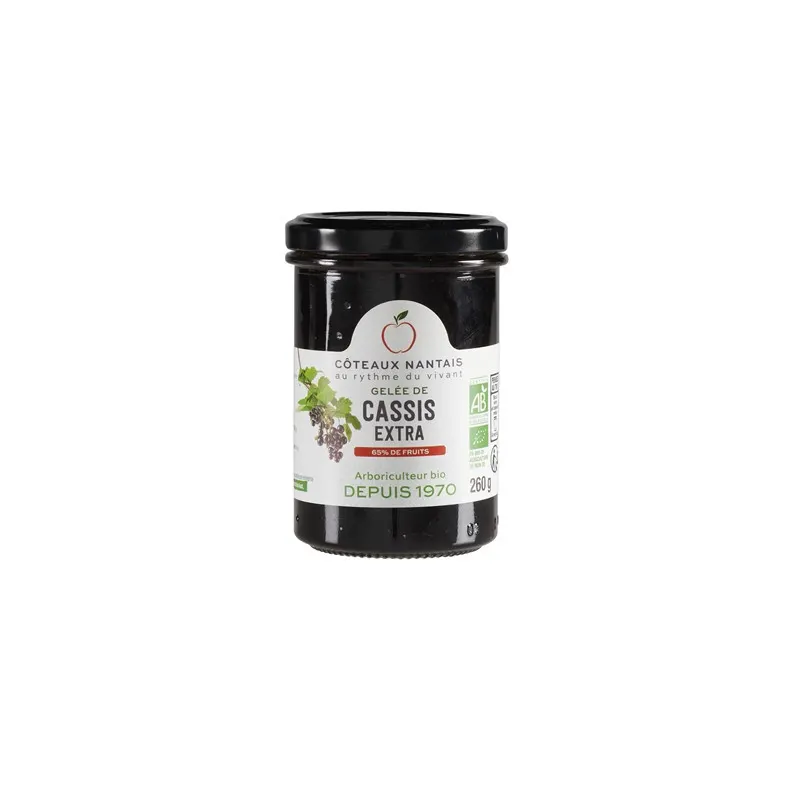 Blackcurrant Jelly 260g, COTEAUX NANTAIS