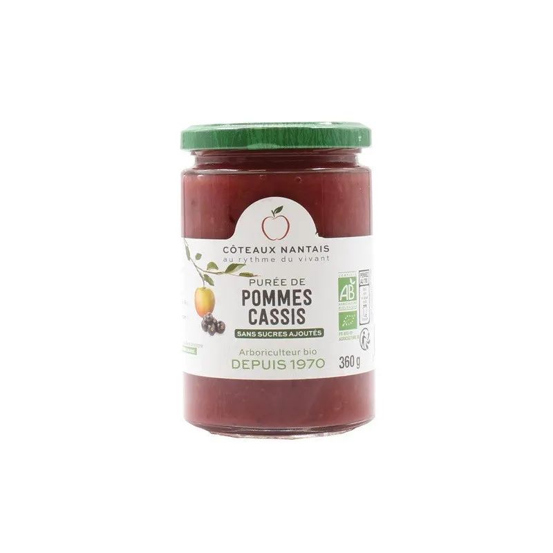 Apple Blackcurrant Purée 360g, COTEAUX NANTAIS