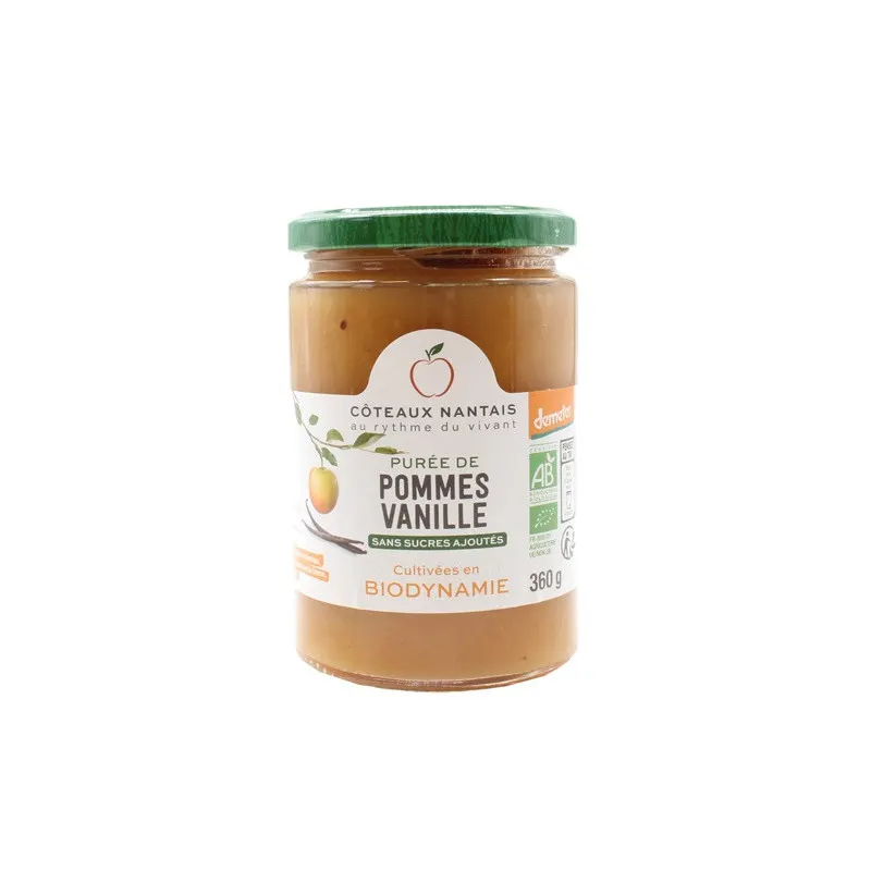 Apple Vanilla Purée Demeter 360g, COTEAUX NANTAIS