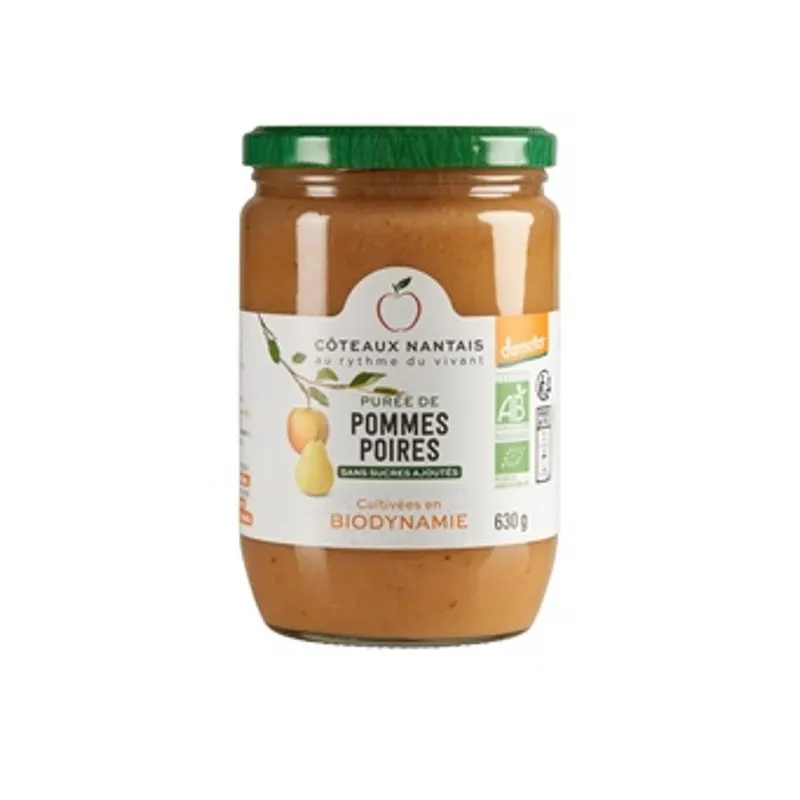 Apple Pear Purée Demeter 630g, COTEAUX NANTAIS