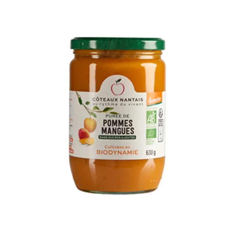 Apple Mango Purée Demeter 630g, COTEAUX NANTAIS