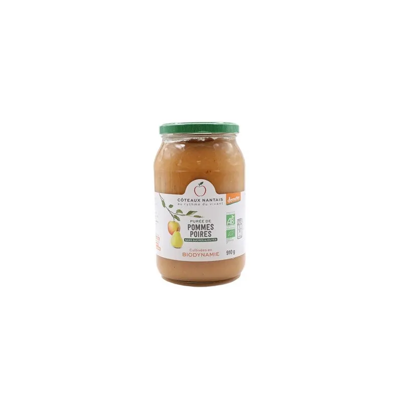 Apple Pear Purée Maxi Family Demeter 910g, COTEAUX NANTAIS