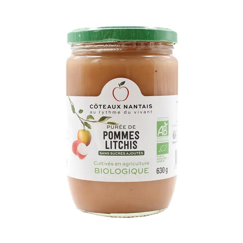 Apple Lychee Purée 630g, COTEAUX NANTAIS