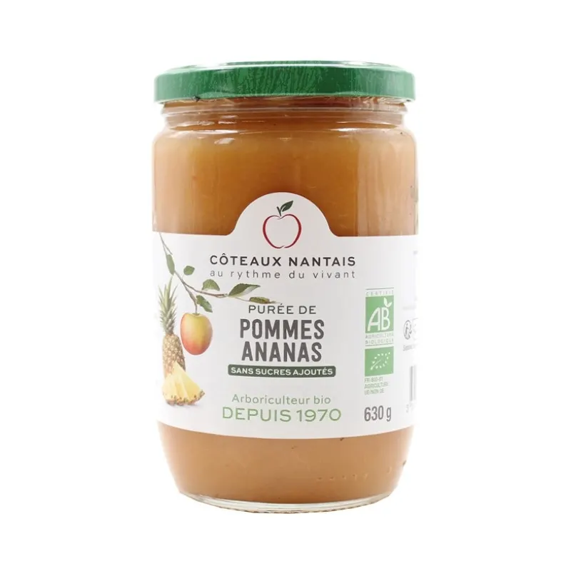 Apple Pineapple Purée 630g, COTEAUX NANTAIS