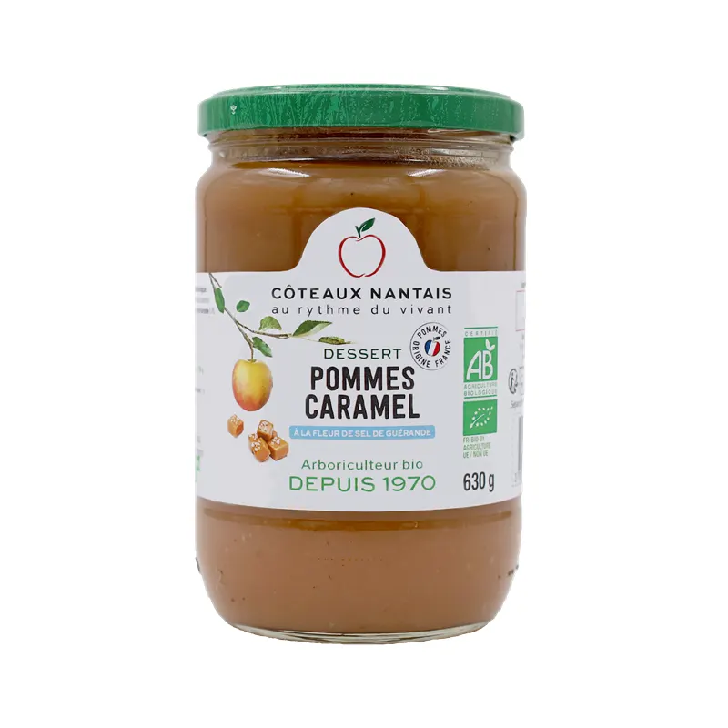 Apple Caramel Purée 630g, COTEAUX NANTAIS